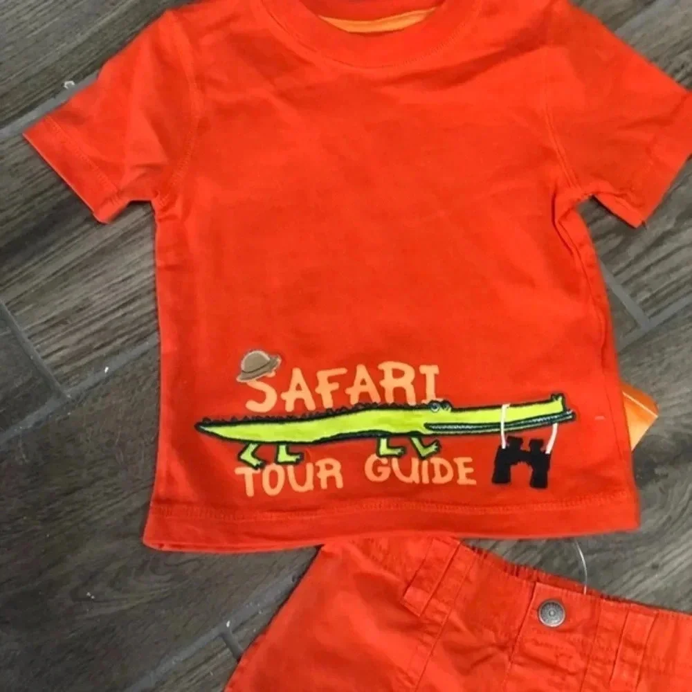 NWT infant Gymboree safari set 6-12m